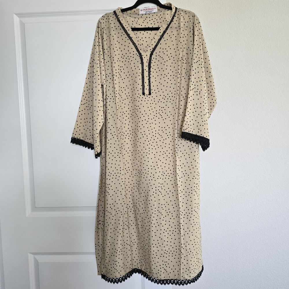Erum Emaan - Kurti Trouser Suit - 48" - 2 Piece Plus Size - NEW